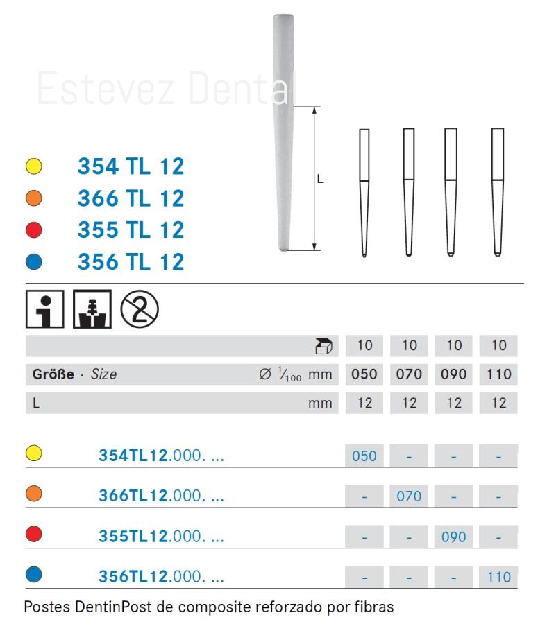DENTINPOST ER 354TL-000-050 x5