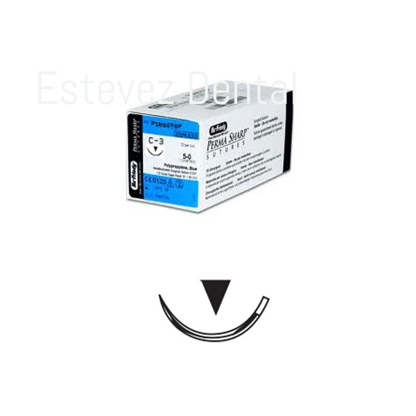 SUTURA HU-FRIEDY POLIPR 5-0 C-3