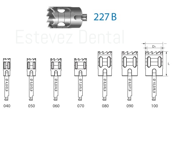 TREPANO CA 227B-050 5,0/3,9 KOME