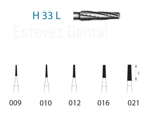 FRESAS FG H33L-009 TUNGST.KOMET