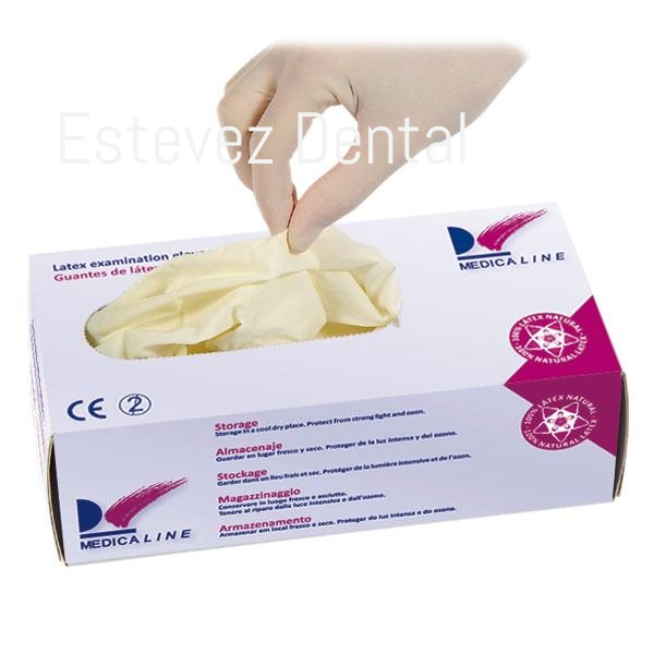 GUANTES LATEX MEDICALINE XS