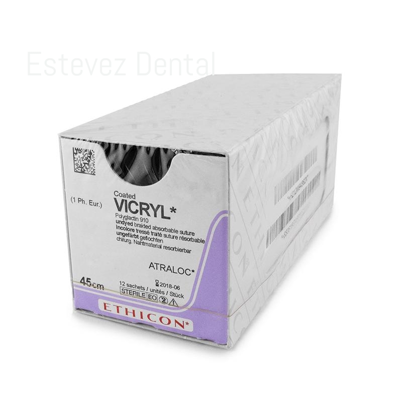SUTURA ETHICON VICRYL 4/0 V5 x12